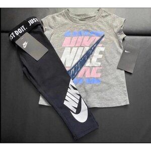 NWT Nike Leggings & Tee Set Girls Size 2T